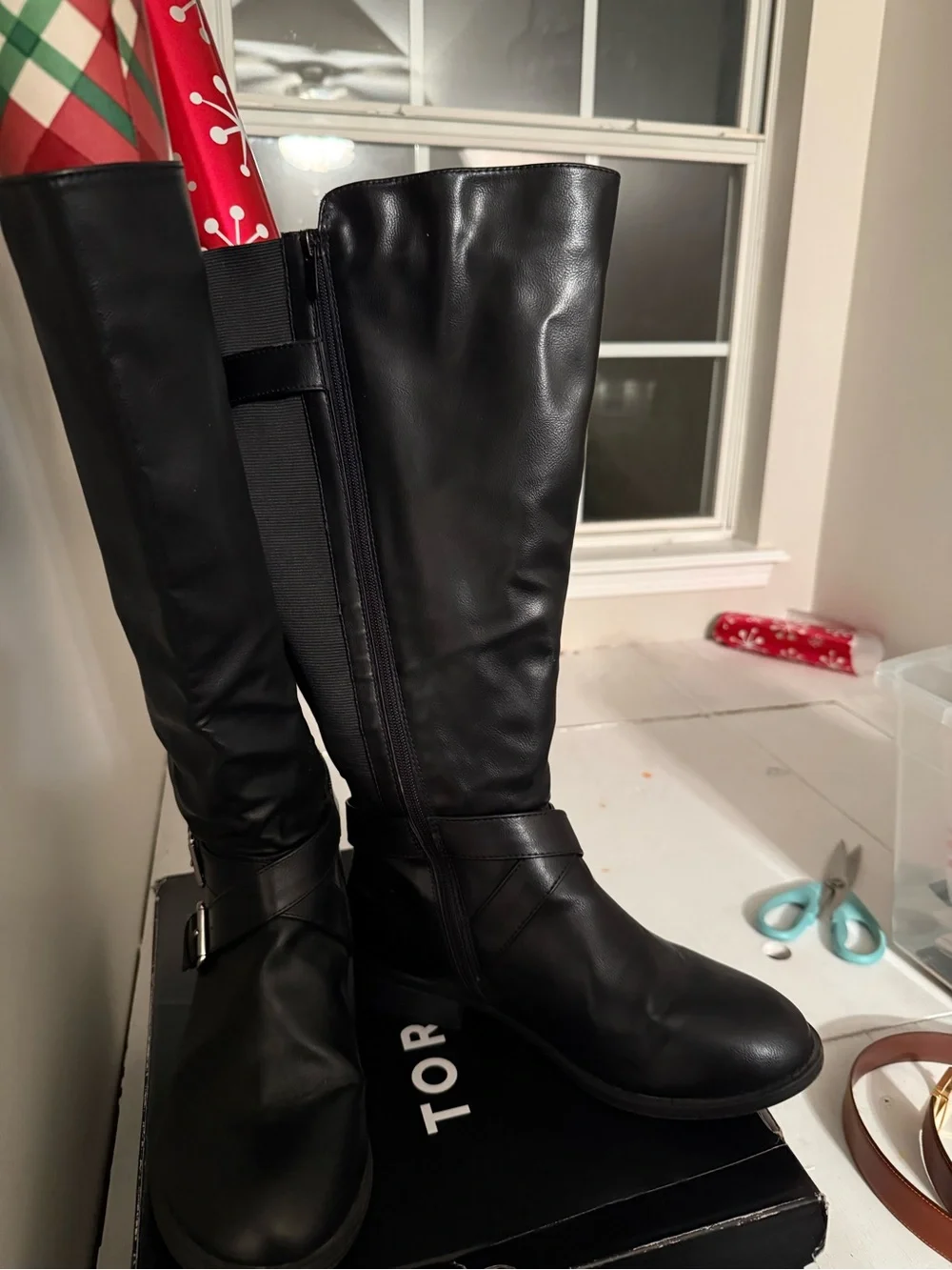torrid Black Over-the-Knee Faux Leather Riding Boots